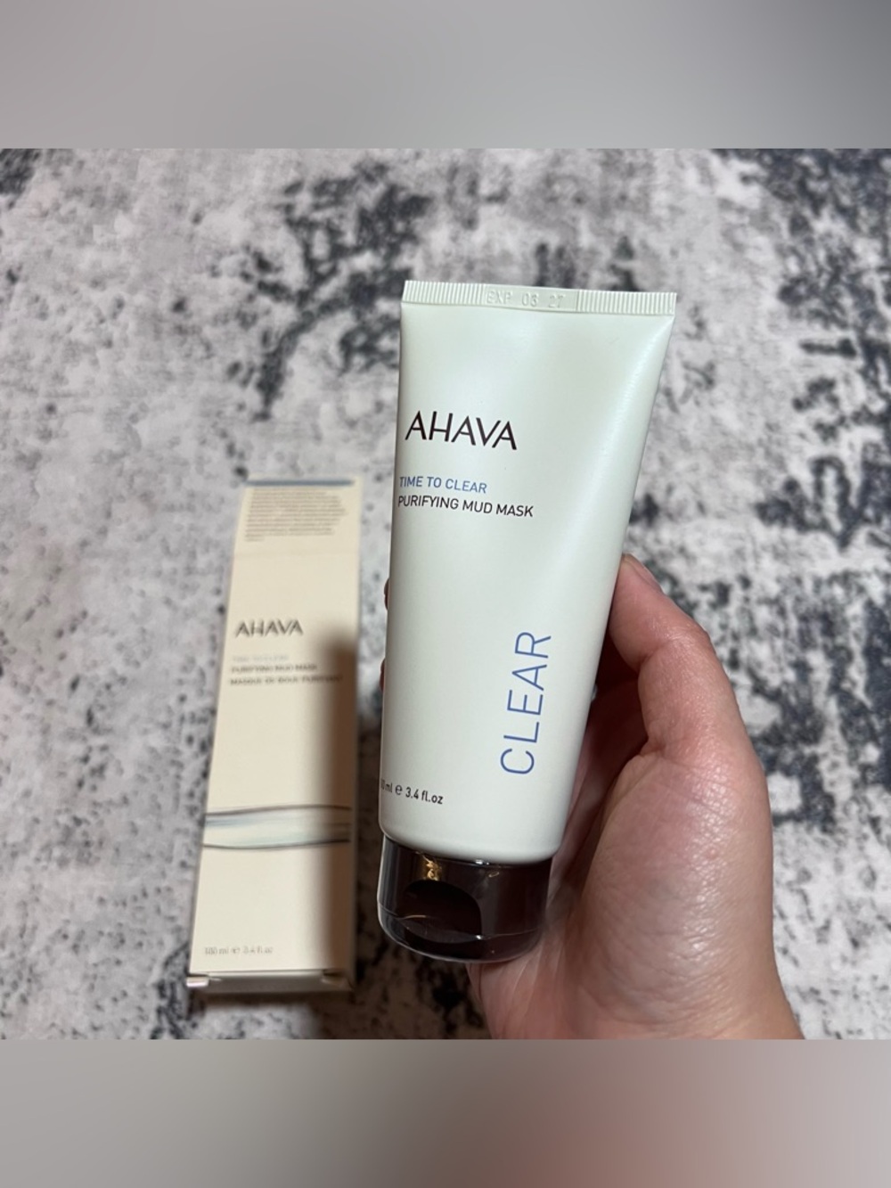 ahava purifying mud mask full size 3.4oz sealed exp:03/27 Aug sale